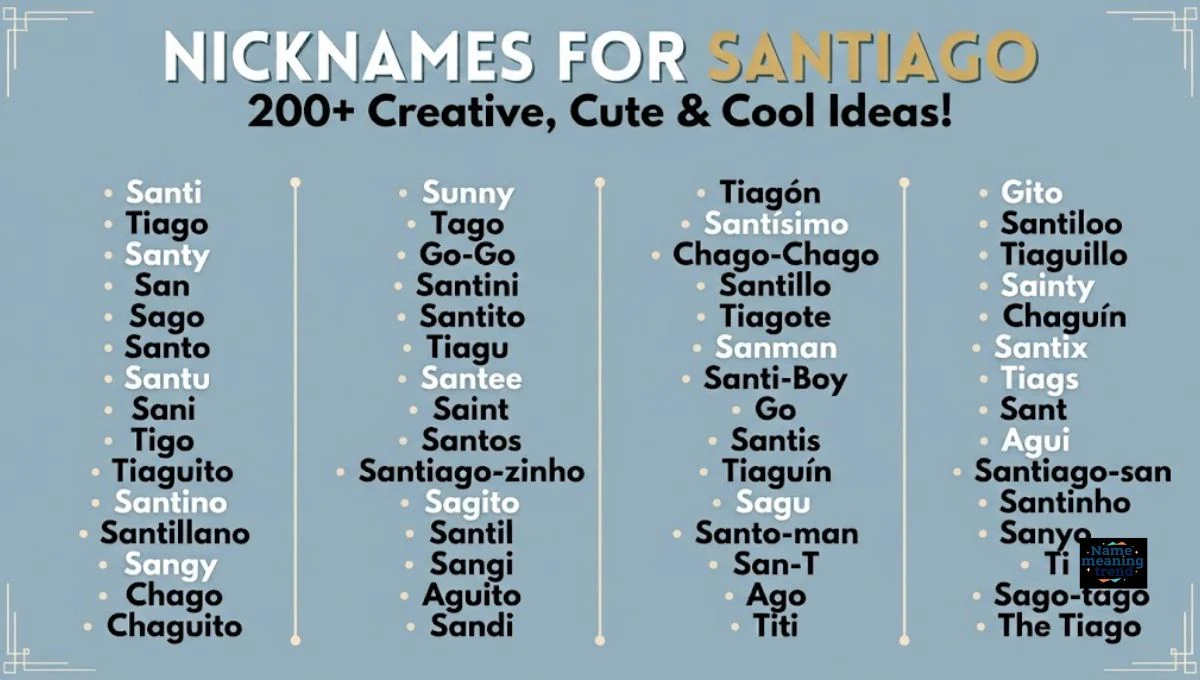 Nicknames for Santiago: 200+ Creative, Cute & Cool Ideas! (2026)