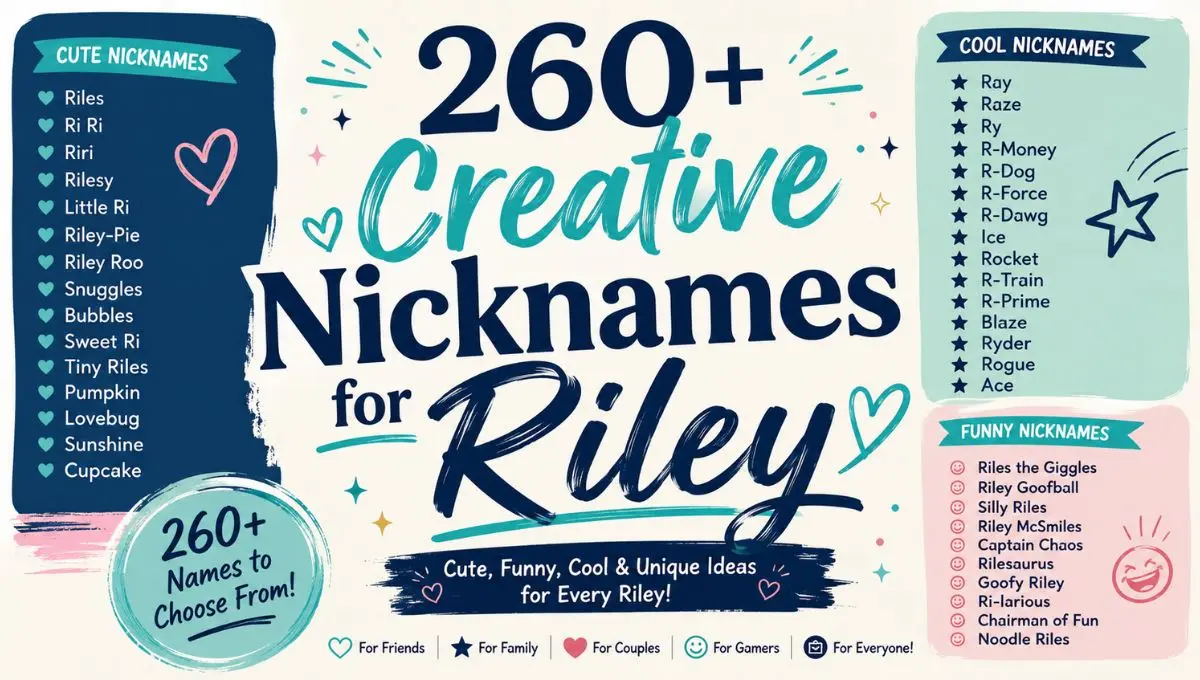 260+ Creative Nicknames for Riley