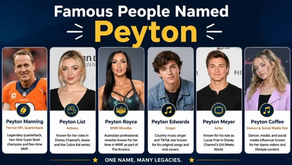 Famous People Named Peyton