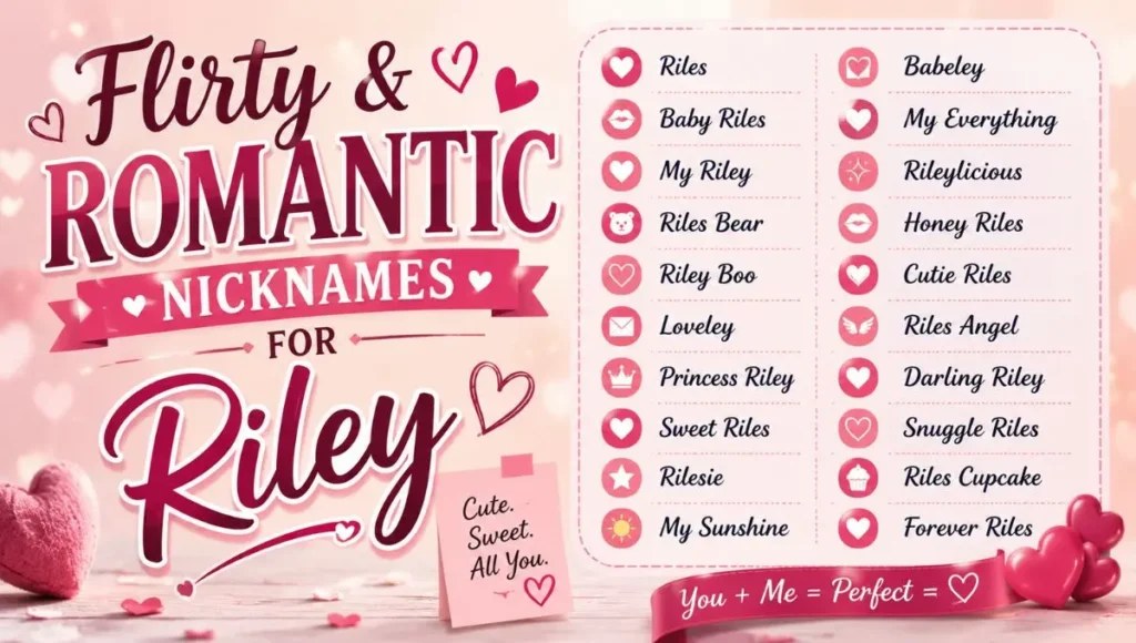 Flirty & Romantic Nicknames for Riley