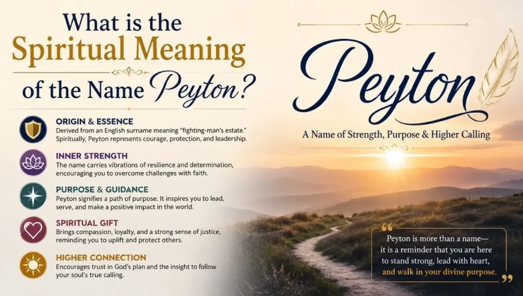 What is the Spiritual Meaning of the Name Peyton?