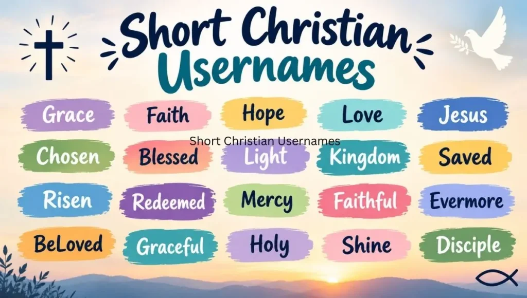 Short Christian Usernames