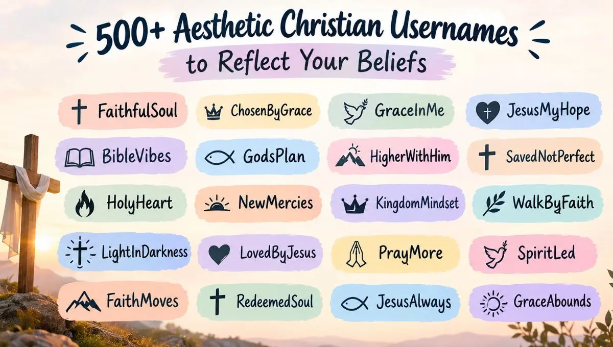 500+ Aesthetic Christian Usernames to Reflect Your Beliefs