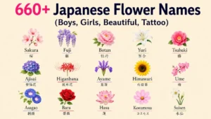 600+ Japanese Flower Names (Boys, Girls, Beautiful, Tattoo)