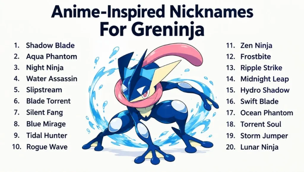 Anime-Inspired Nicknames For Greninja