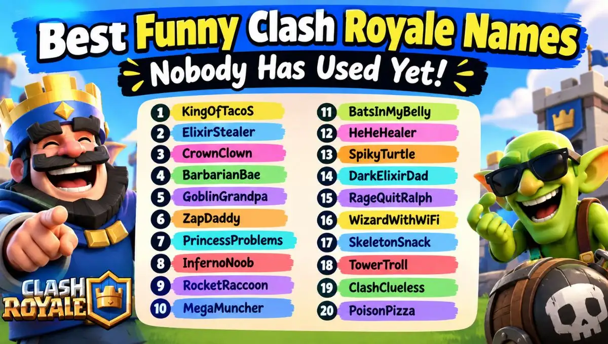 Best Funny Clash Royale Names Nobody Has Used Yet!