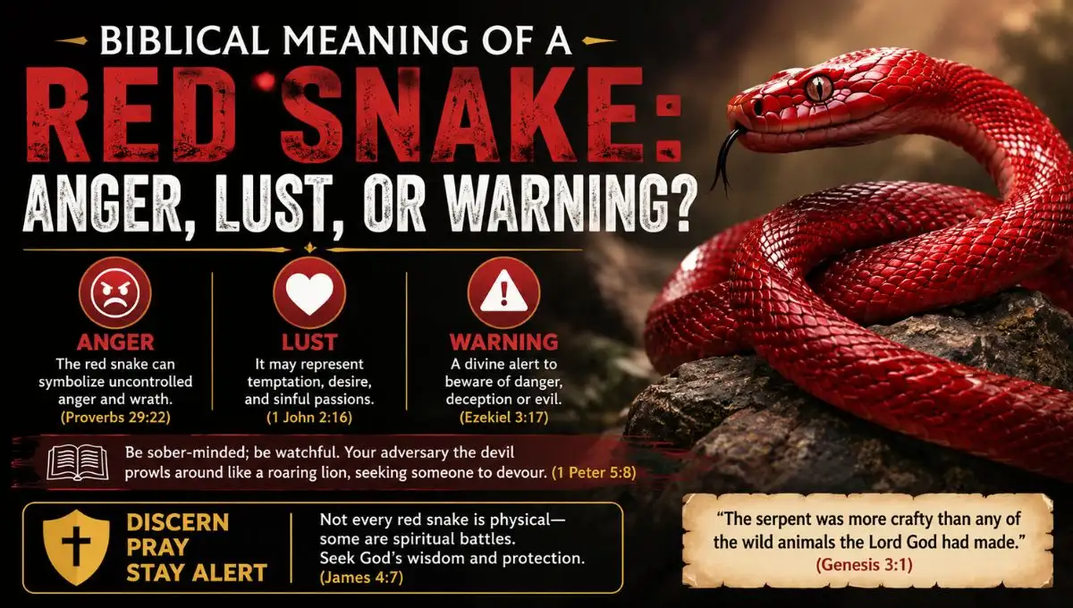 Biblical Meaning of a Red Snake: Anger, Lust, or Warning?