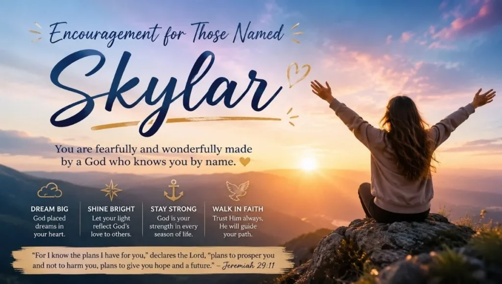 Encouragement for Those Named Skylar