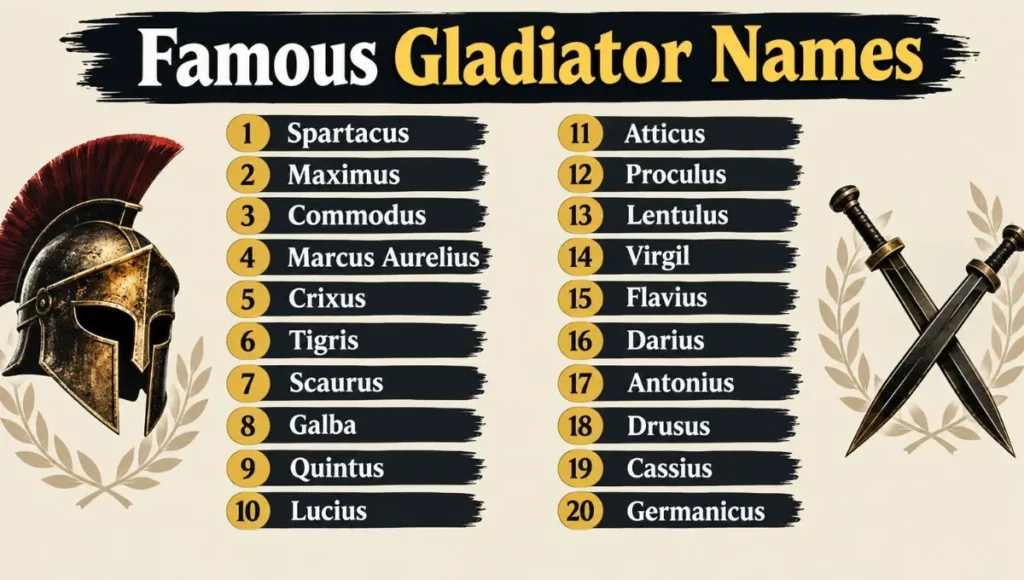 Famous Gladiator Names