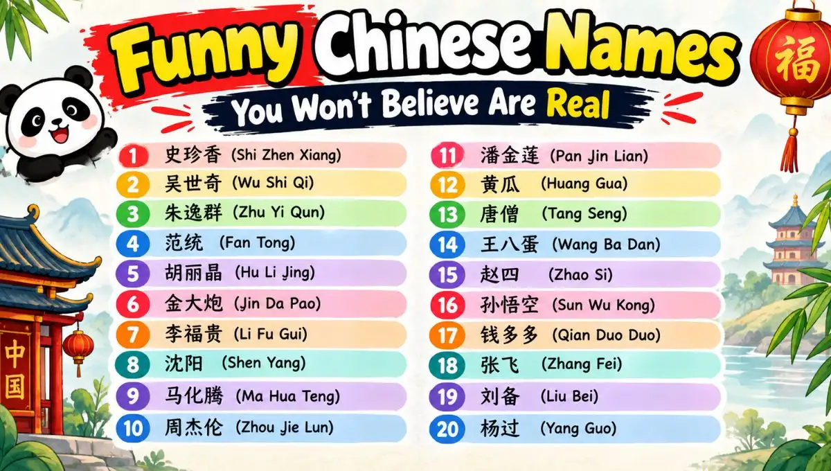 Funny Chinese Names You Won’t Believe Are Real