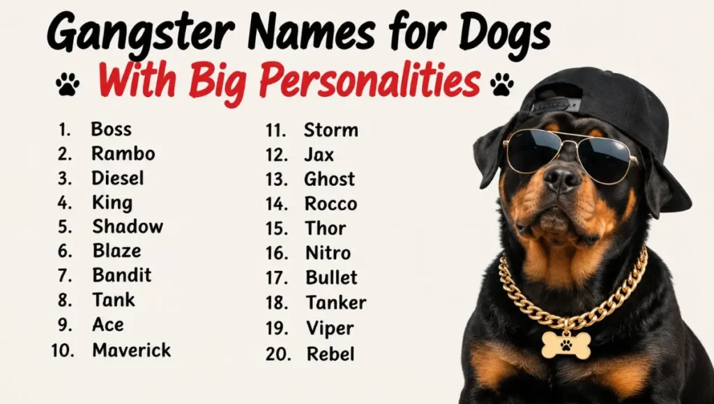 Gangster Names for Dogs With Big Personalities