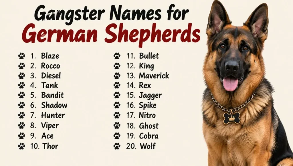 Gangster Names for German Shepherds