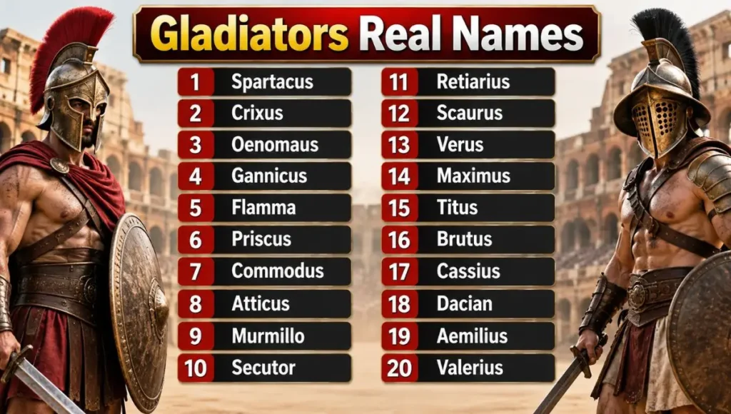Gladiators Real Names