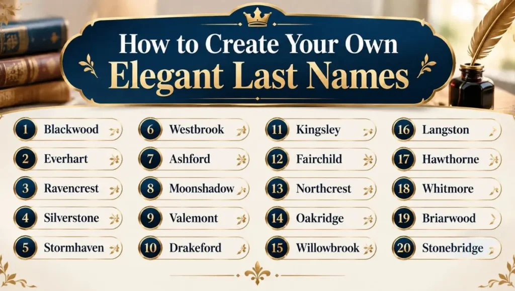 How to Create Your Own Elegant Last Names