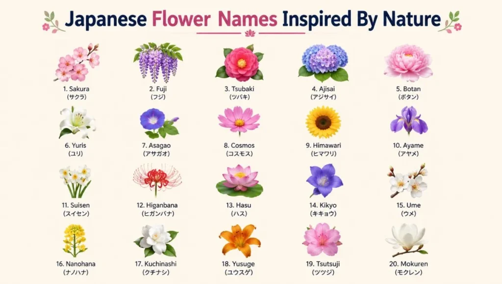 Japanese Flower Names Inspired By Nature