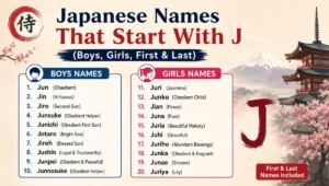 Japanese Names That Start With J (Boys, Girls, First & Last)
