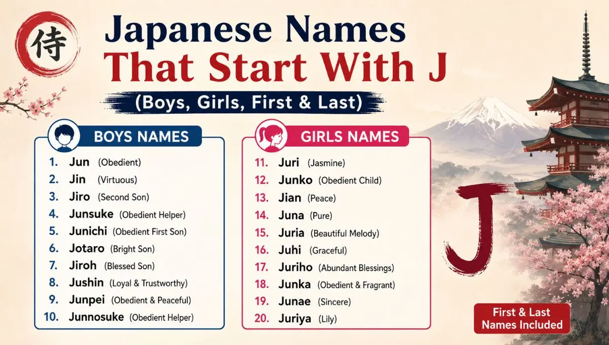Japanese Names That Start With J (Boys, Girls, First & Last)