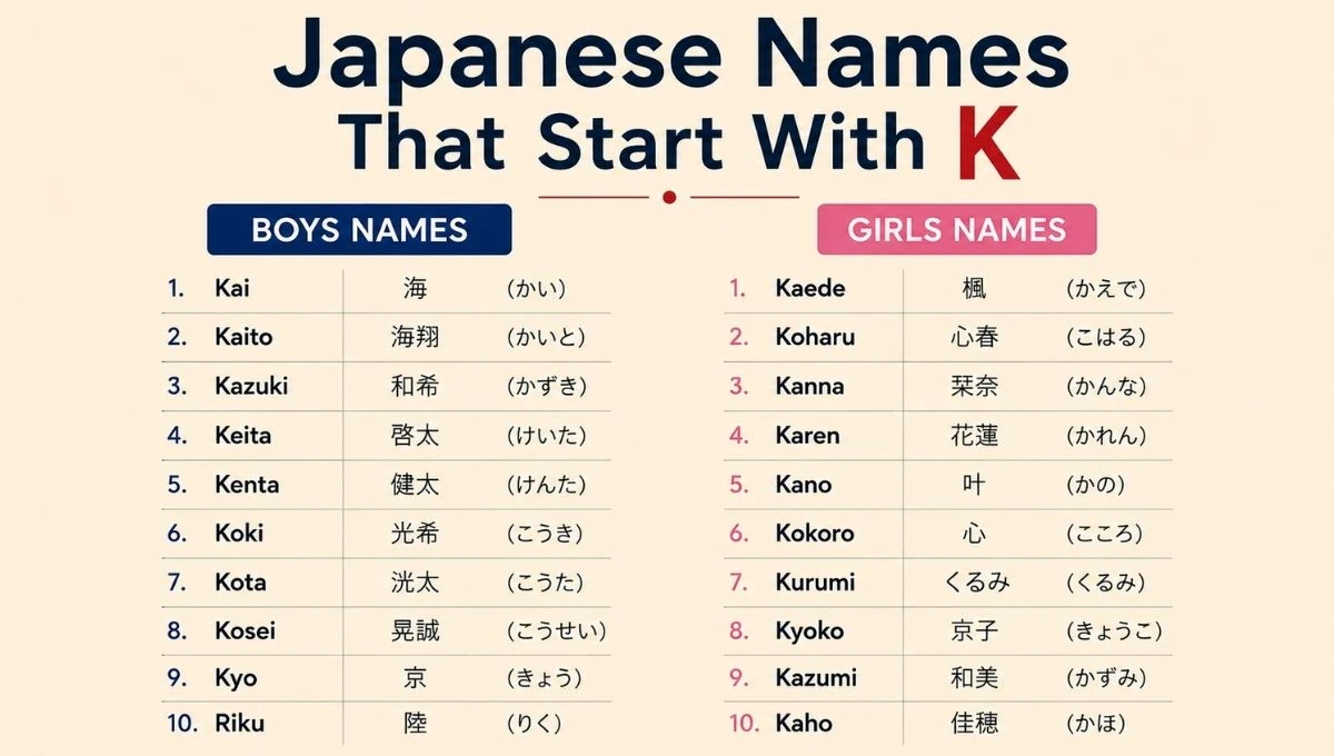 Japanese Names That Start With K (Boys, Girls, First & Last)