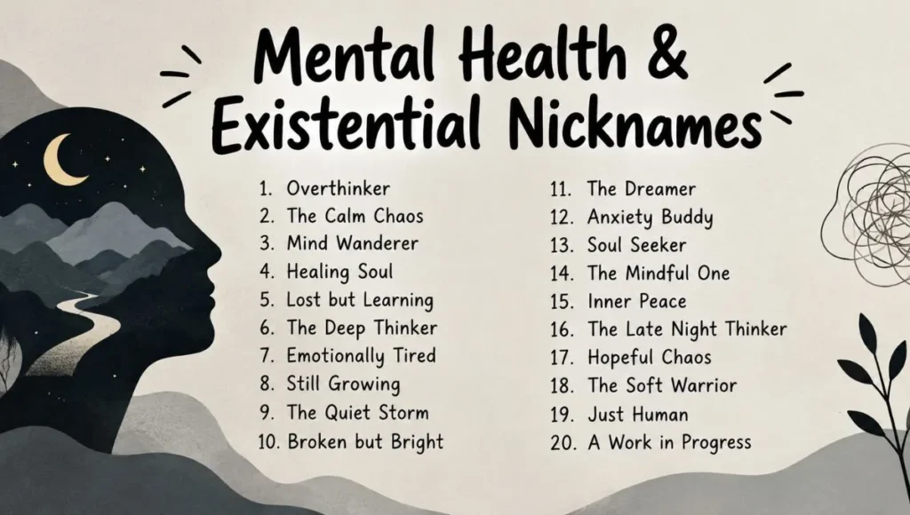 Mental Health & Existential Nicknames