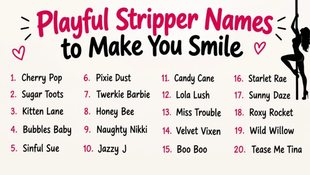 Playful Stripper Names to Make You Smile