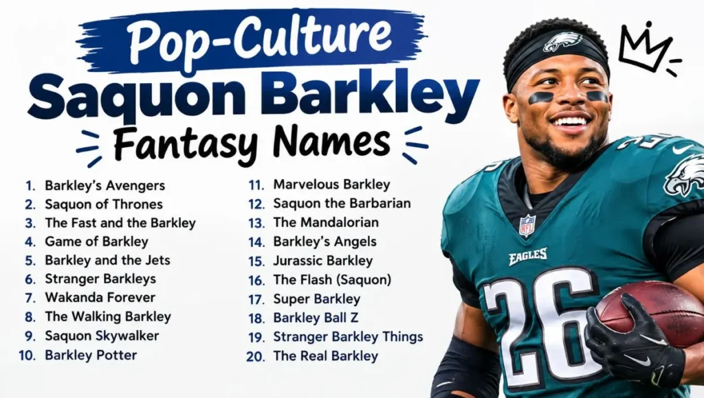 Pop-Culture Saquon Barkley Fantasy Names