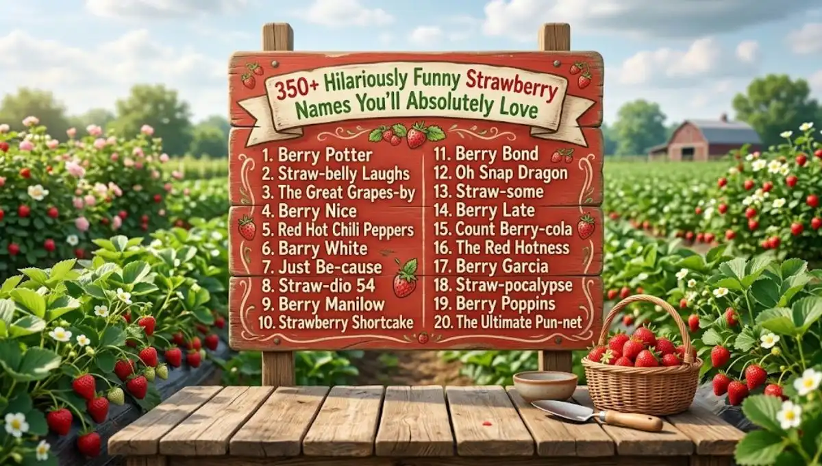 350+ Hilariously Funny Strawberry Names You’ll Absolutely Love