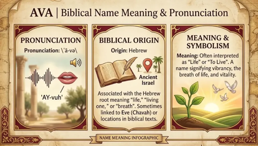 Ava Name Meaning in Bible Pronunciation