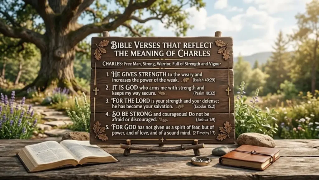 Bible Verses That Reflect the Meaning of Charles