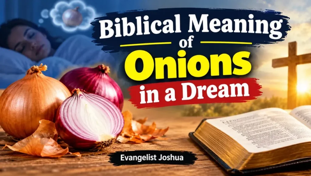 Biblical meaning of onions in a dream evangelist joshua