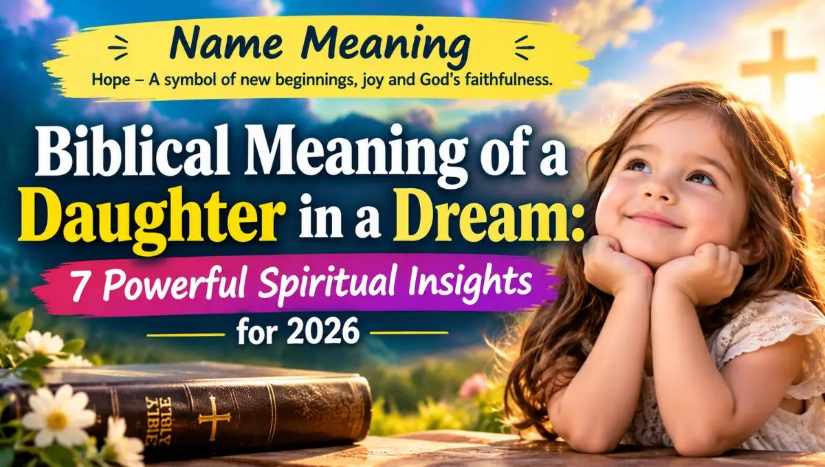 Biblical Meaning of a Daughter in a Dream: 7 Powerful Spiritual Insights for 2026