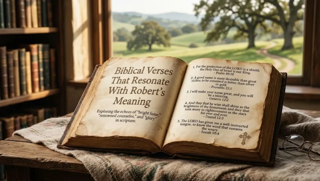 Biblical Verses That Resonate With Robert's Meaning