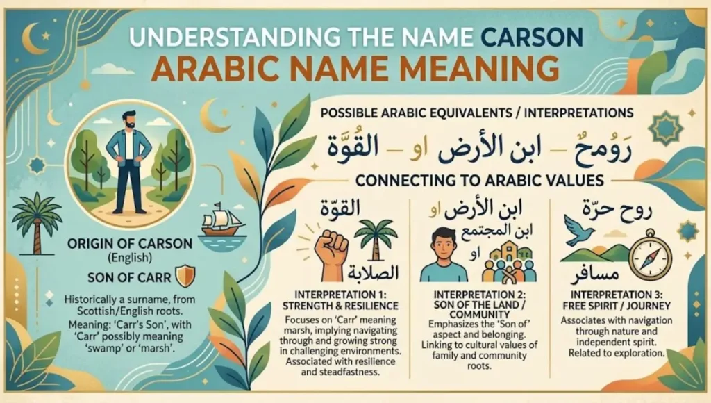 Carson Arabic Name Meaning
