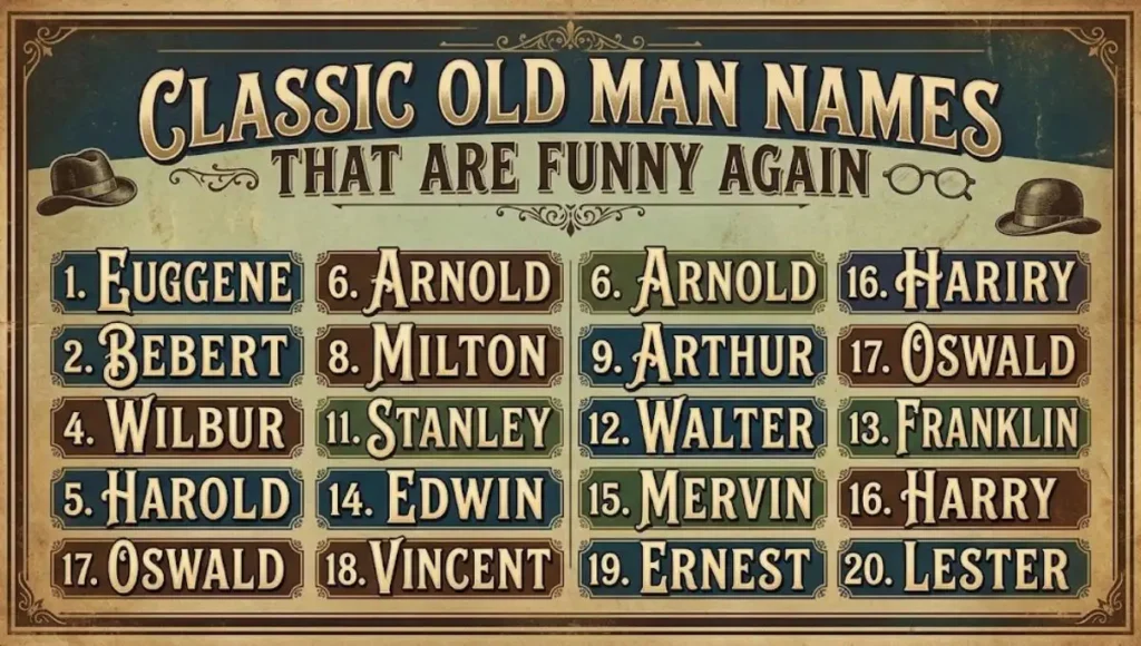 Classic Old Man Names That Are Funny Again