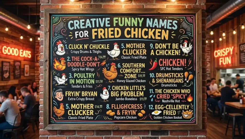 Creative Funny Names For Fried Chicken