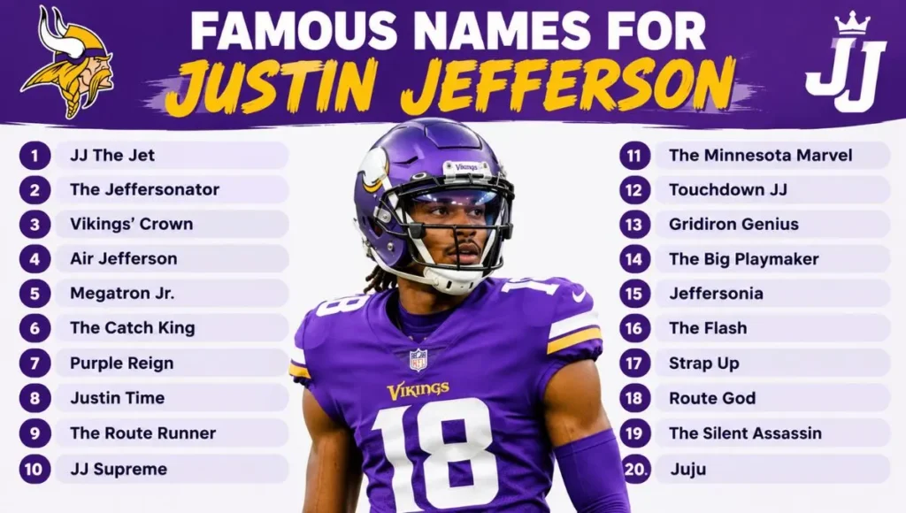 Famous Names for Justin Jefferson