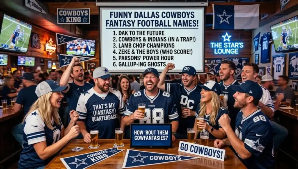Funny Dallas Cowboys Fantasy Football Names