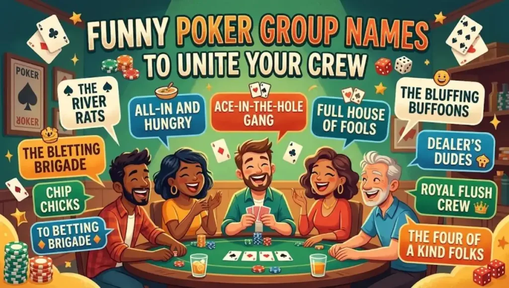 Funny Poker Group Names To Unite Your Crew