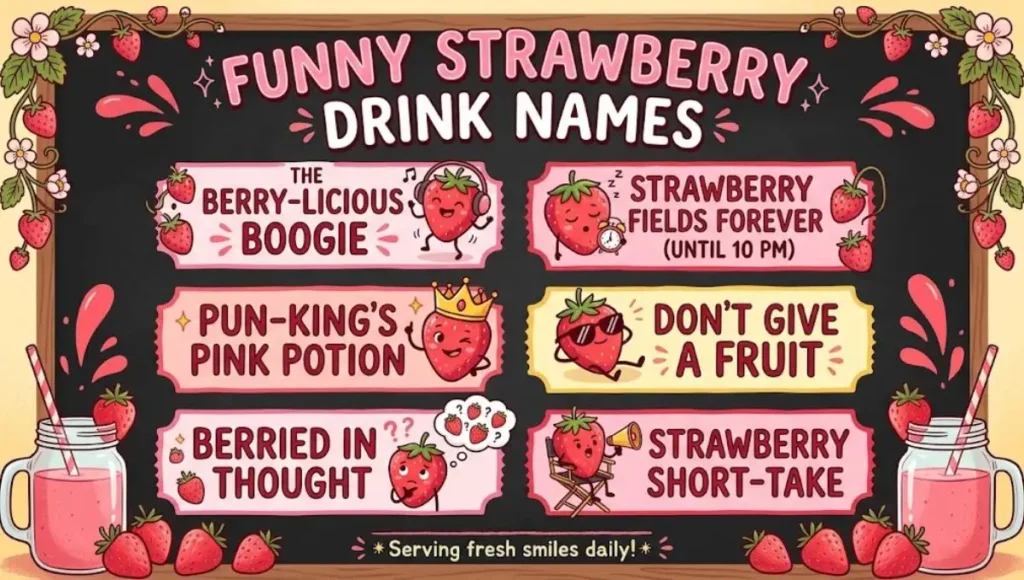 Funny Strawberry Drink Names