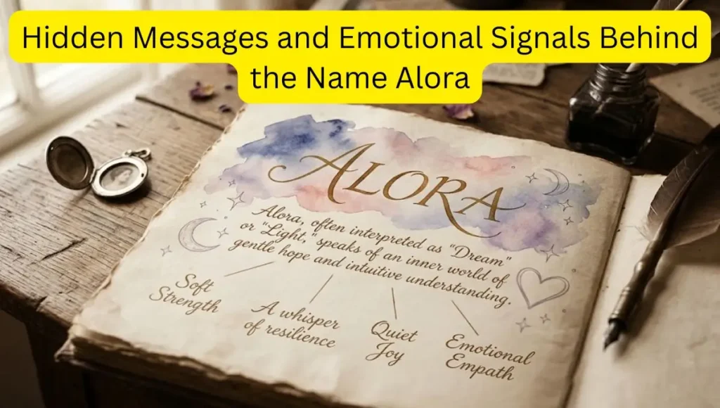 Hidden Messages and Emotional Signals Behind the Name Alora