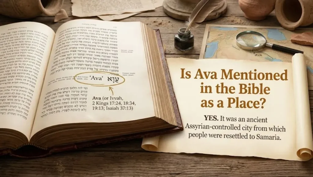 Is Ava Mentioned in the Bible as a Place?