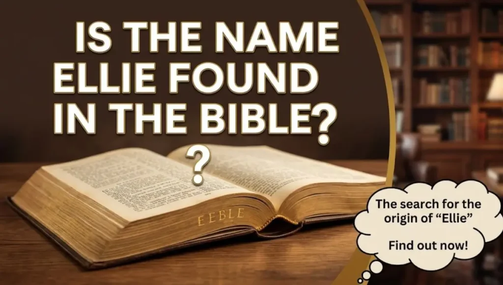 Is the Name Ellie Found in the Bible?