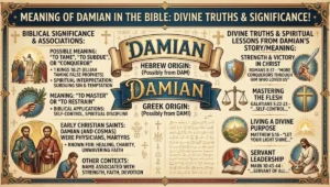 Meaning of Damian in the Bible: Divine Truths & Significance!