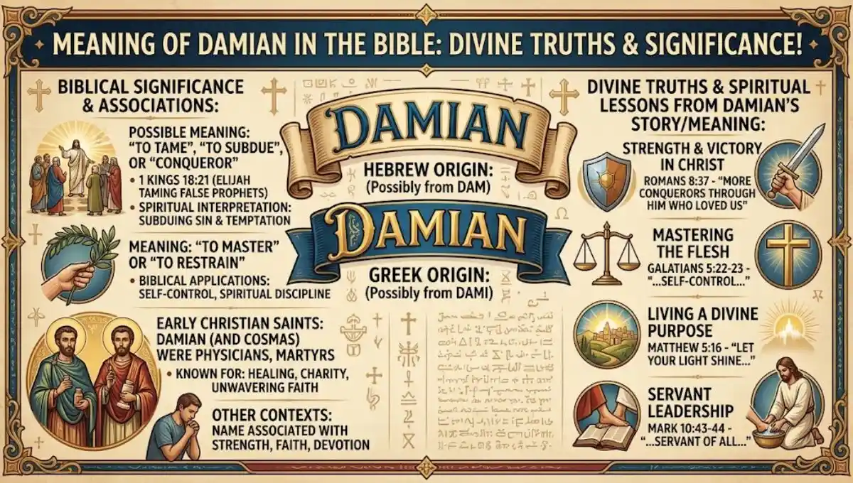 Meaning of Damian in the Bible: Divine Truths & Significance!