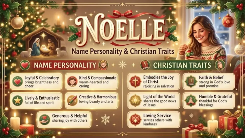 Noelle Name Personality and Christian Traits