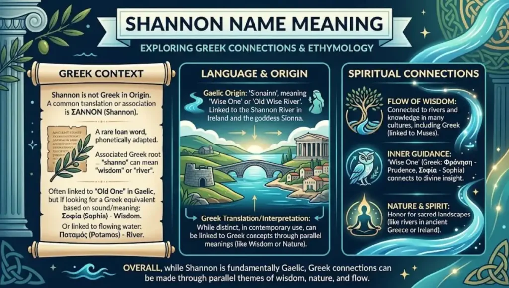 Shannon Name Meaning in Greek: Language, Origin, and Spiritual Connections