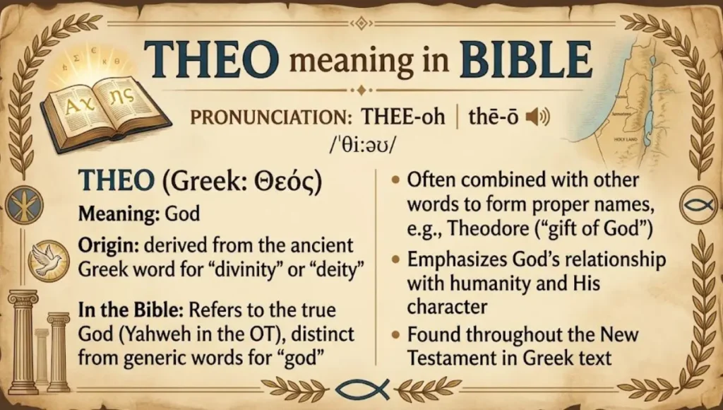 Theo meaning in bible pronunciation