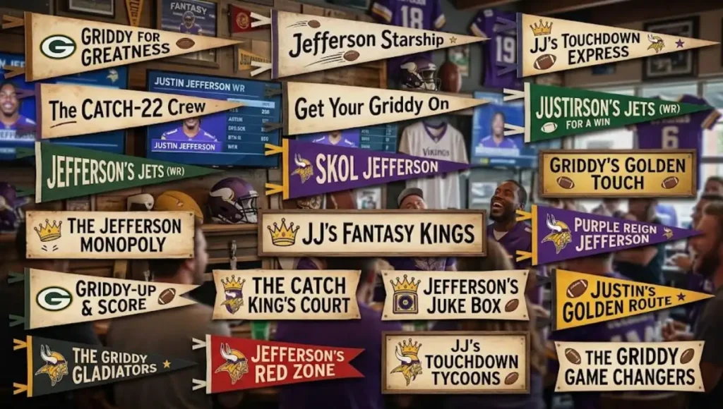 Unique & Creative Justin Jefferson Fantasy Names