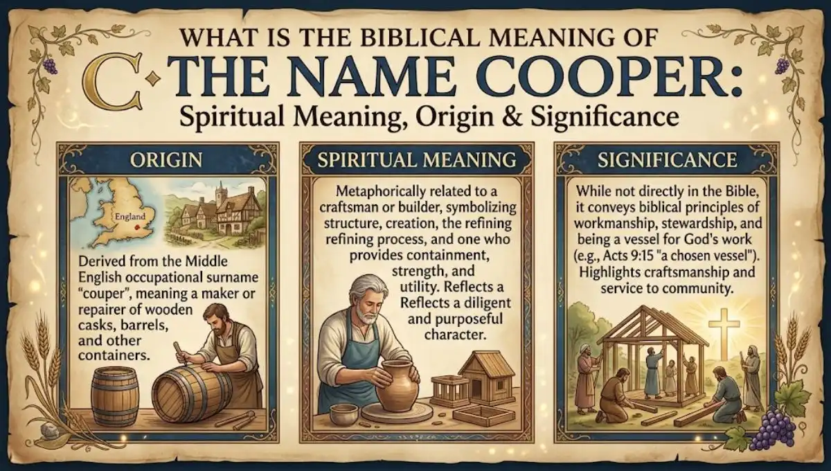 What Is Biblical Meaning of the Name Cooper: Spiritual Meaning, Origin & Significance